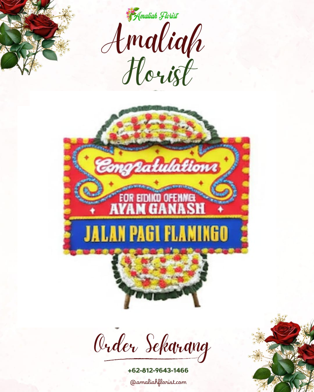 Sewa Papan Bunga Banyubiru